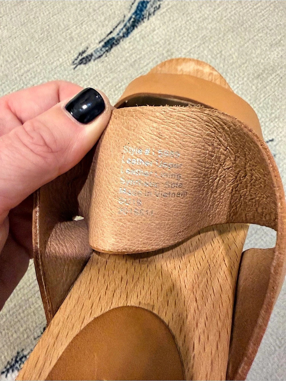 Madewell The Clara Clog Sandal Leather Brown US 8 - Picture 5 of 5